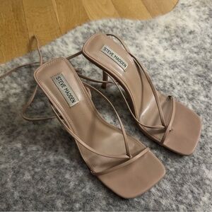 Steve Madden Nude Strappy Heels